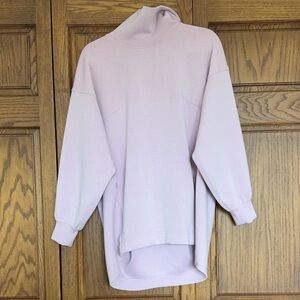 lululemon athletica Light Pink Cowl Turtleneck